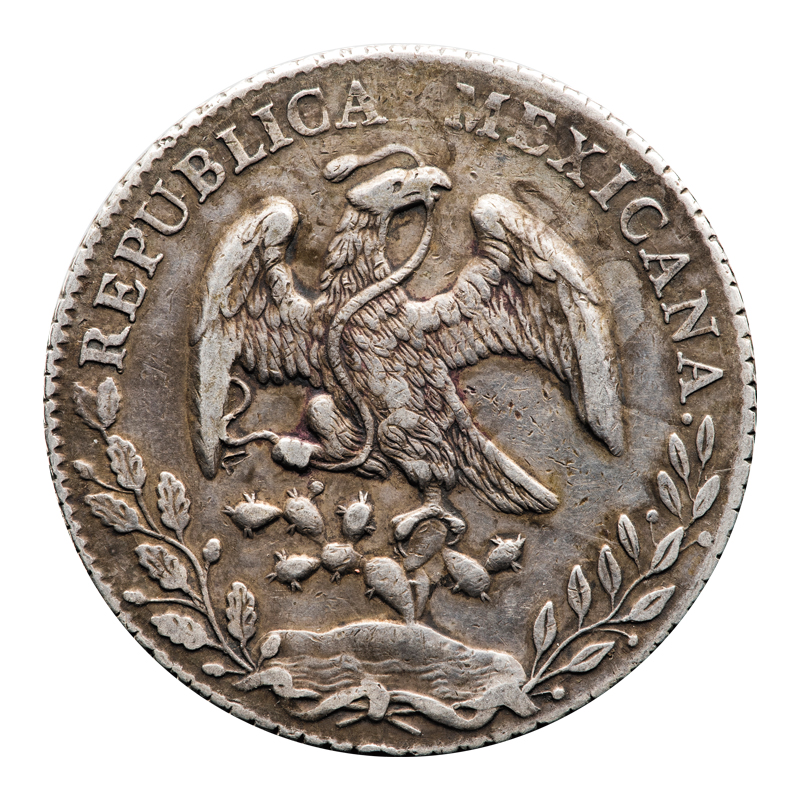 メキシコ 8レアル 銀貨 1887年 貿易銀 ピースオブエイト - コレクション