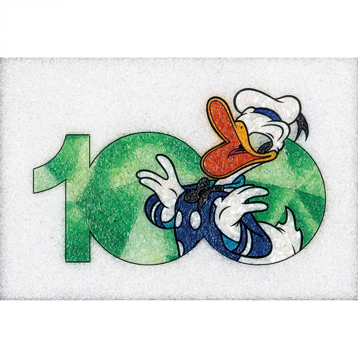 ハ）ディズニー100周年記念作品 ジュエリー絵画『ドナルドダック