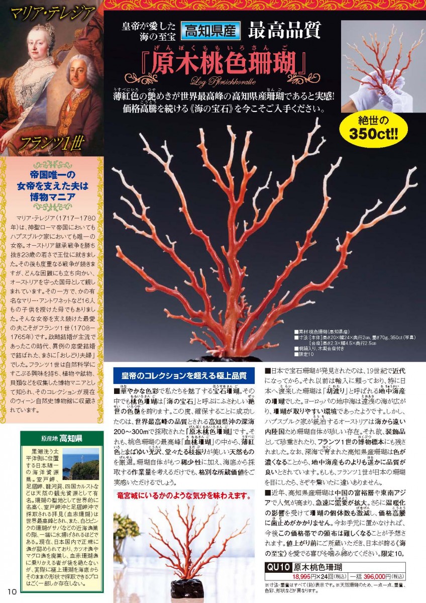 高知県産『350ct原木桃色珊瑚』 - 【東京書芸館公式サイト 】国内外の