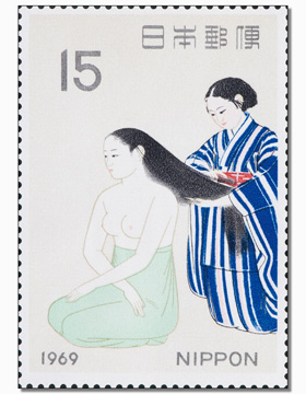 1969年発行 小林古径作「髪」