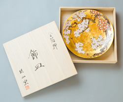値下！【現状品】琥山窯　小野達郎　大皿　40cmchi和食器