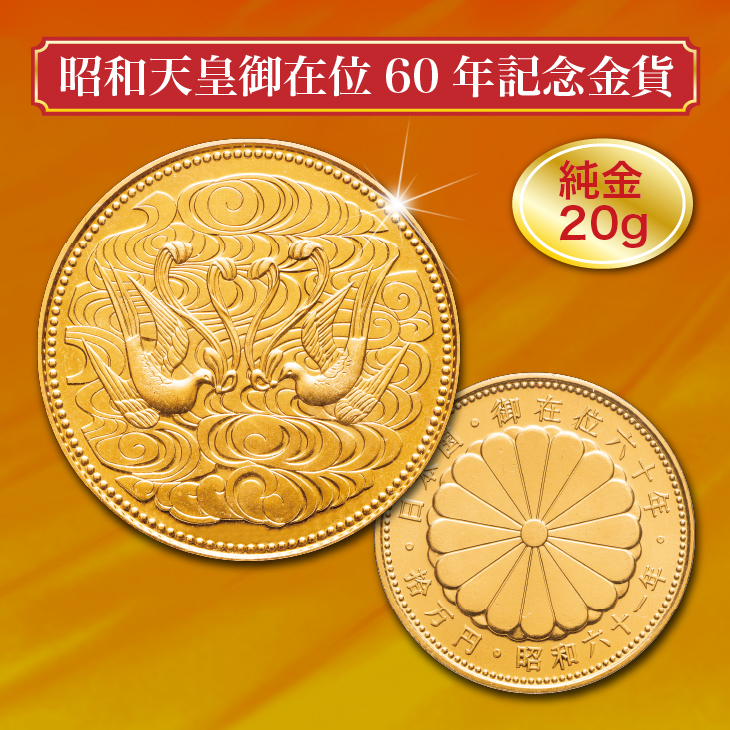 天皇御在位５０年記念コイン１個 - 貨幣