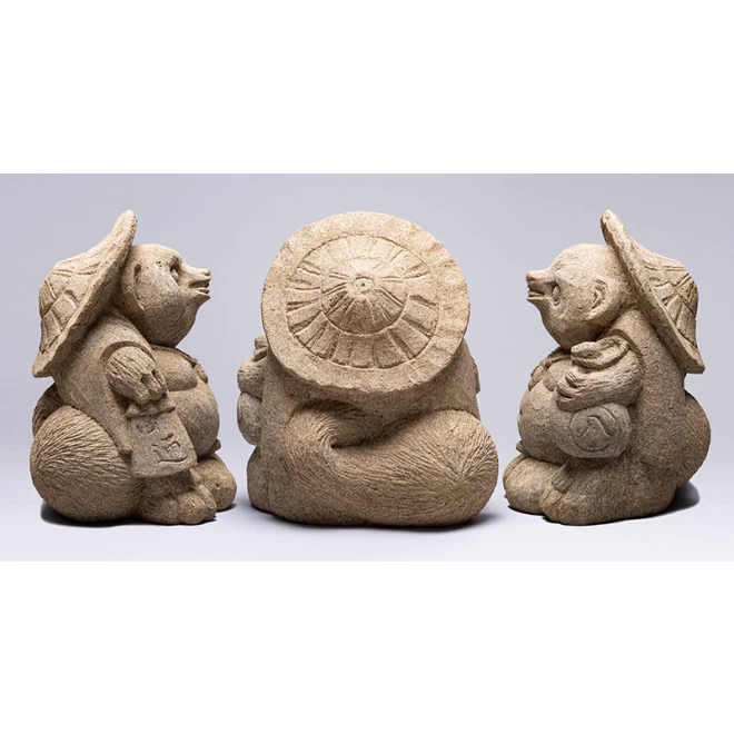 人形 置き物 陶器 粘土 石