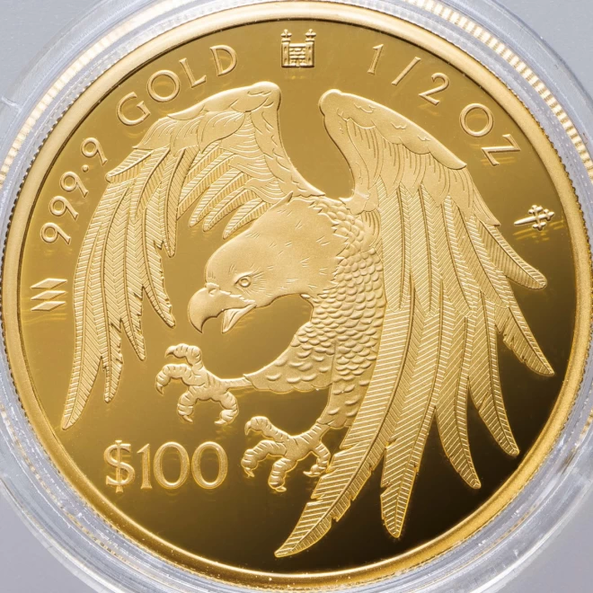 クック諸島政府発行 英国王立造幣局鋳造『イーグル100ドル金貨』