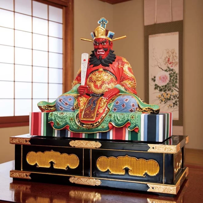 朱飛洪　楠　極彩色『閻魔大王』