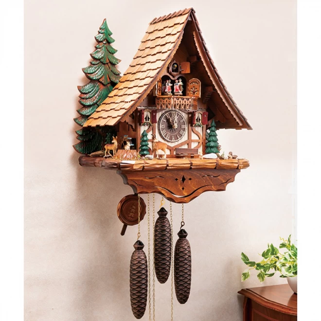 アントン・シュナイダー　カッコウ時計『大きな木のある愉快な家』