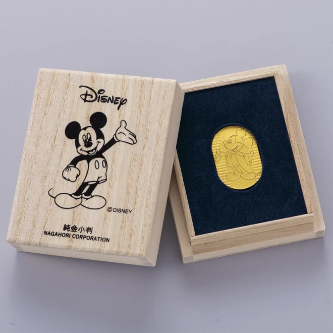 Disney社 正規品 純金『ミッキーマウス 小判』【 小 5g 】 - 【東京書