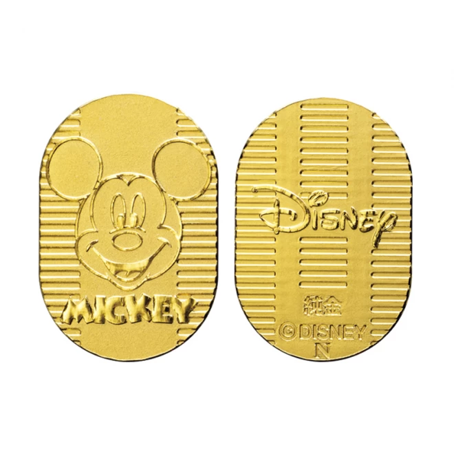 Disney社 正規品 純金『ミッキーマウス 小判』【 小 5g 】