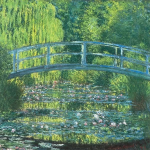モネ　ネオシルク版画『睡蓮の池・緑のハーモニー』