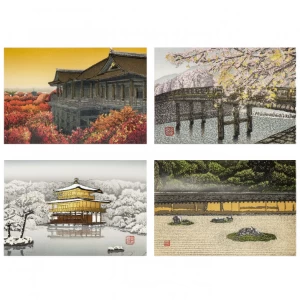 宮本秋風 木版画『京の四季』