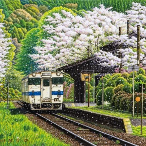 松本忠　ジクレー版画『春、永遠に』