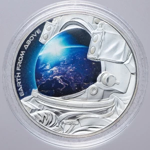 ニウエ発行　純銀プルーフ貨幣『上からみた地球』