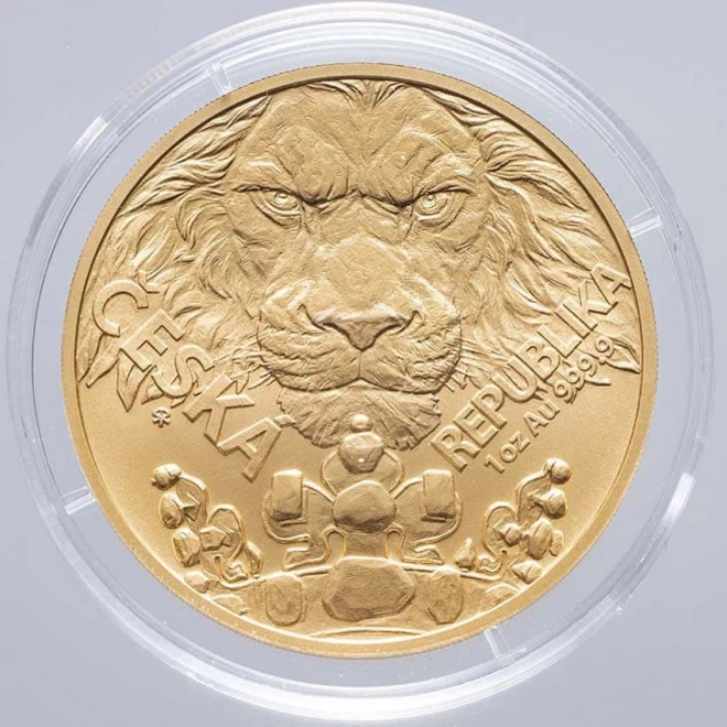 チェコ造幣局2023年発行『ライオン金貨』
