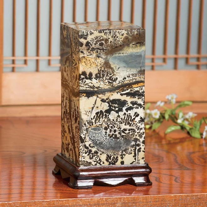 大自然の山水画『墨画石』【小】