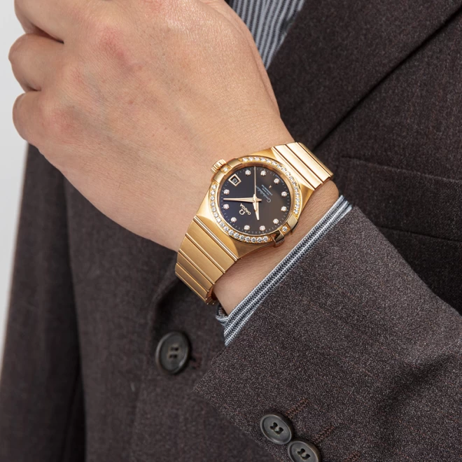 オメガ コンステレーション コーアクシャル 11Pダイヤ 腕時計 ウォッチ 腕時計