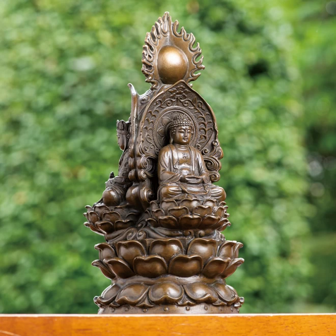 仏像　仏像3体セット　銅