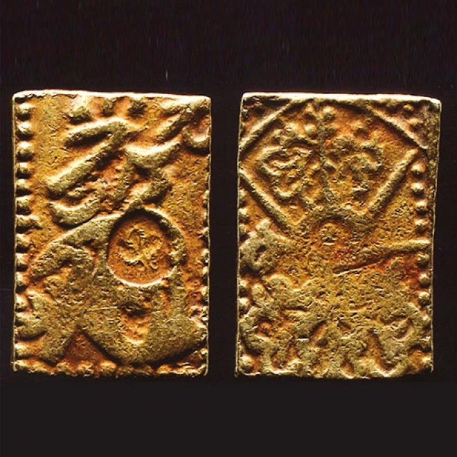 【古銭】元禄一分判金、1695〜1710年古銭