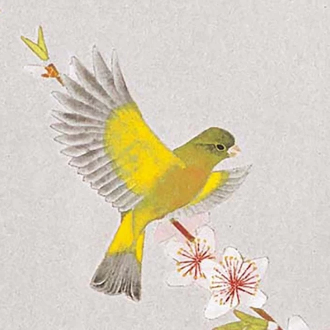 上村淳之 彩美版シルクスクリーン併用『四季花鳥図』 | 東京書芸館公式 