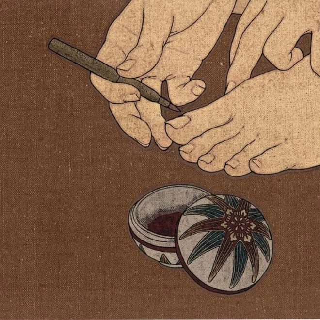 池永康晟 ジクレー版画『爪染・愛花』 | 東京書芸館公式通販ウェブ 