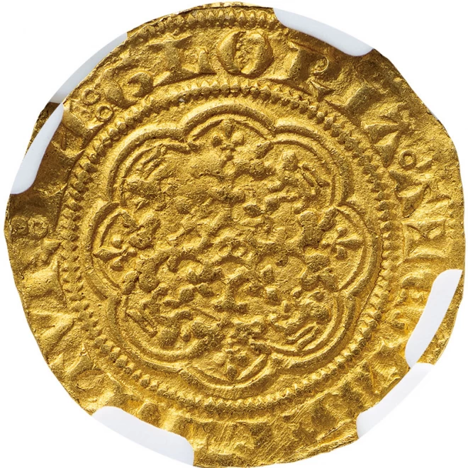 イギリス　エドワード3世『1/4ノーブル金貨』