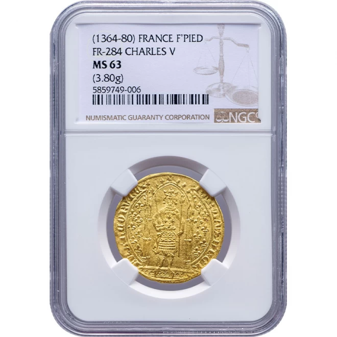 フランス シャルル5世『フランカピエ金貨』