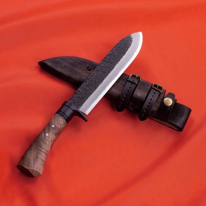 剣鉈　ナイフ　刀　猟用品　晶之作両刃です
