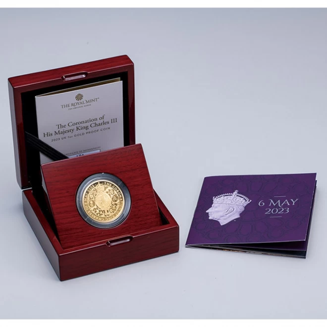 英国王立造幣局『国王チャールズ３世戴冠記念100ポンドプルーフ金貨 