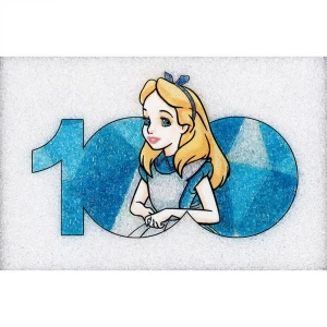 ホ）ディズニー100周年記念作品 ジュエリー絵画『ふしぎの国のアリス』