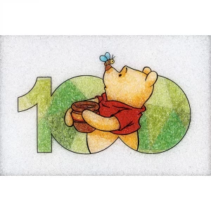 ニ）ディズニー100周年記念作品 ジュエリー絵画『くまのプーさん』