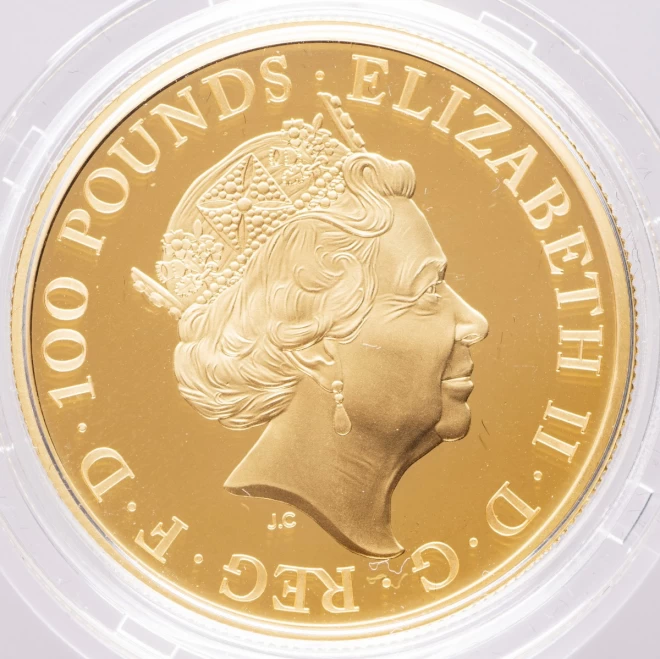 イギリス『卯年記念100ポンドプルーフ金貨』